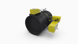 RVT-R-EX VAV round variable flow regulator made of plastic, anti-explosion version